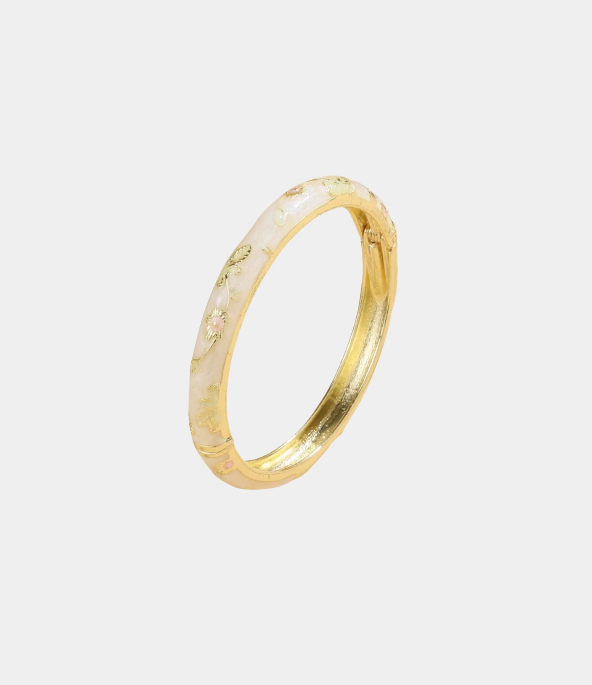 ENAMEL FAIRY BANGLE IN WHITE